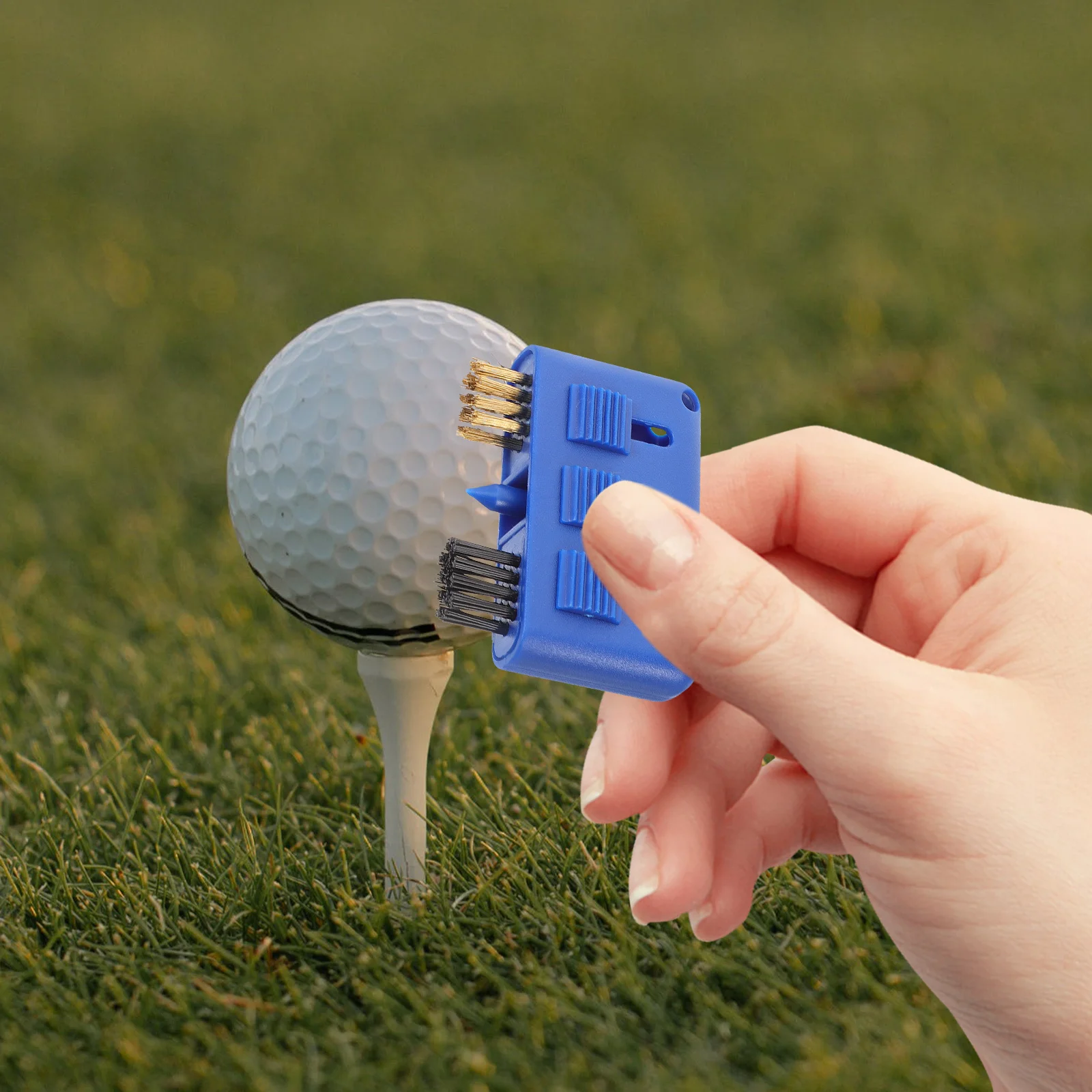 

2Pcs Golf Club Brush Durable Cleaning Tool Golf Ball Surface Dust Remover Golfing Practice Accessory Improved Shot Distance