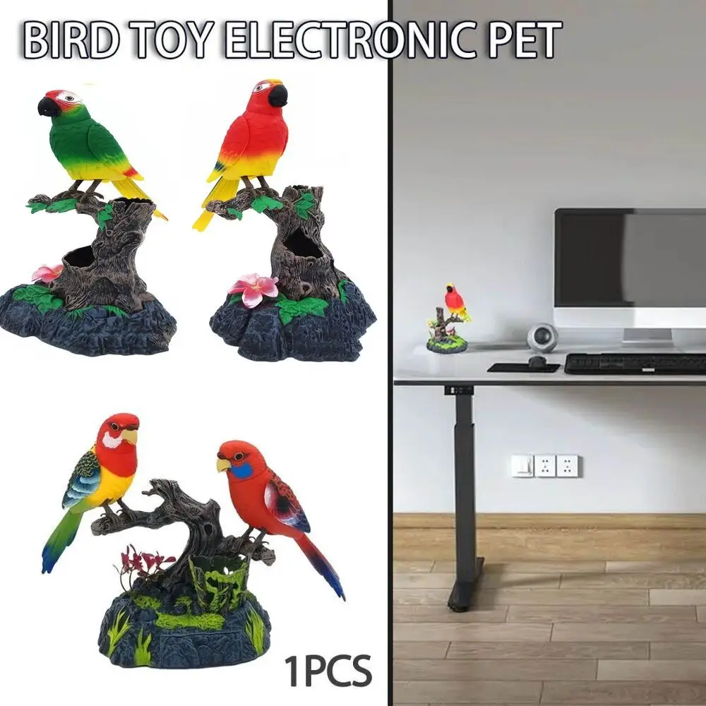 Quality Children\'S Inductive Toys Plastic Voice Control Talking Parrots Office Decor Electronic Parrot Toys Battery Operated