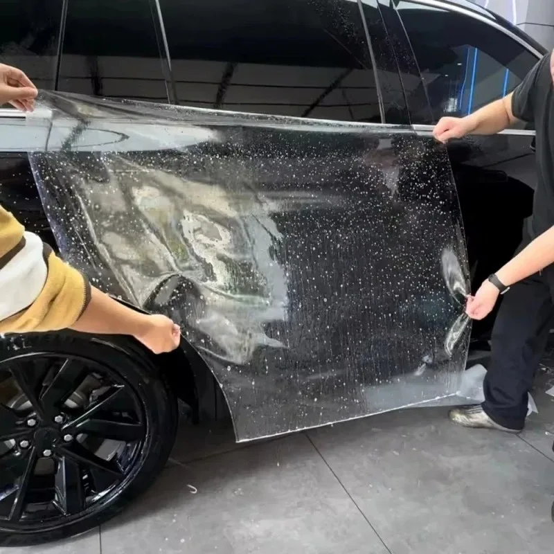 7.5Mil Pelindung Mobil TPU Transparan Tak Terlihat, Perlindungan UV Anti-Menguning, Film Pelindung Cat, Pembungkus Bodi dengan Teknologi PPF