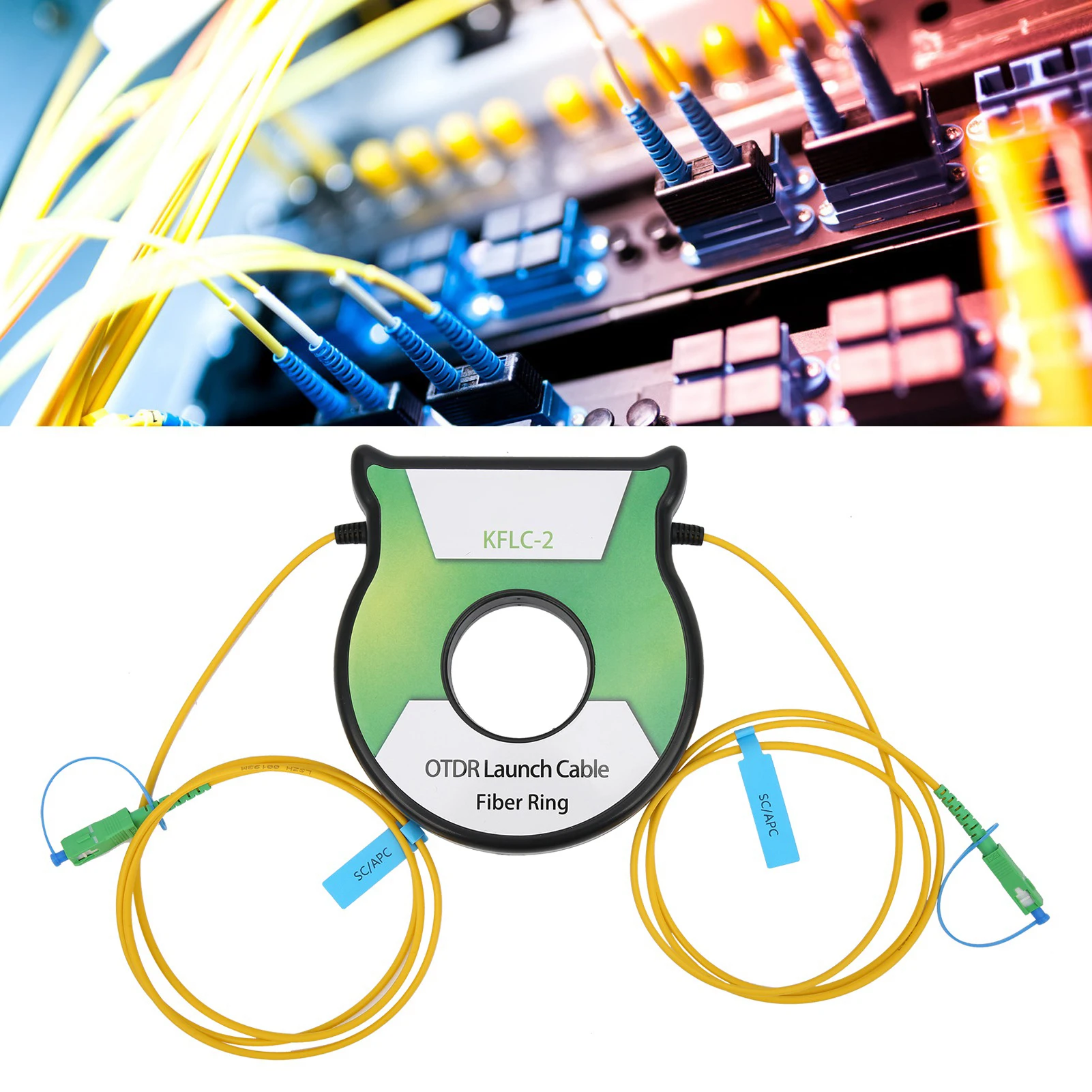 

Adapter Cable Connector OTDR Optical Launch Cable Singlemode 9/125um 500M OS2 SC/‑SC/ Connector Adapter