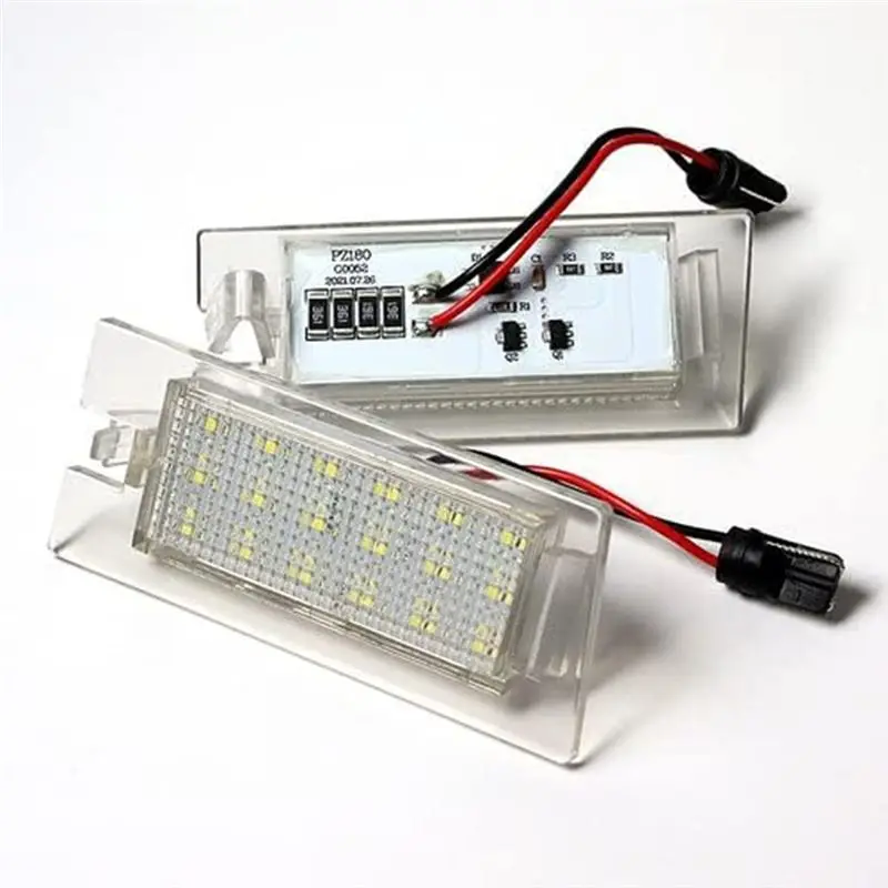 Car LED Number License Plate Light Lamp White 68223864AB For Jeep Cherokee 2014-2018 Car Tail Lamps Parts Component