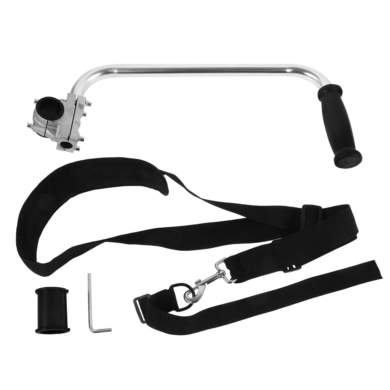 

1 комплект рукояток для триммера для травы из нержавеющей стали, удлинитель для ухода за газоном, рукоятка для триммера, часть инструмента для ландшафтного дизайна, аксессуар для садоводства