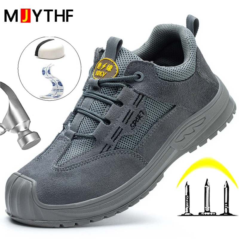 

Изоляционная защитная обувь 10 кВ, мужские противоударные рабочие ботинки с защитой от проколов, обувь со стальным носком, противоожоговая сварочная обувь, износостойкая