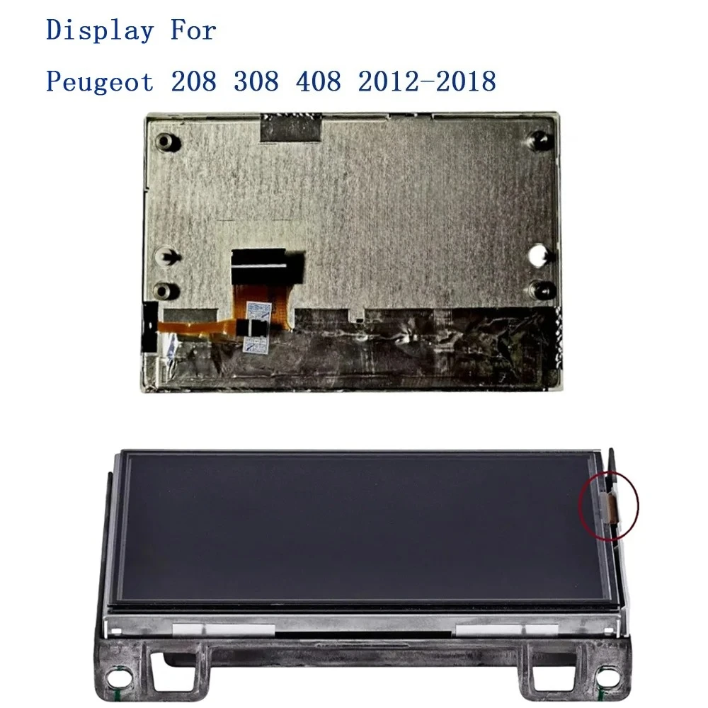 

LAM0703554D LAM0703554C 7 inch LCD Display Screen For Peugeot 208 308 408 2012-2018 GPS Navigation Replacement