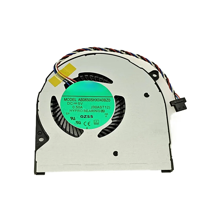 Laptop CPU Cooling Fan For ADDA AB06505HX040BZ0 DC5V 0.50A 00AST12 4Pin fan