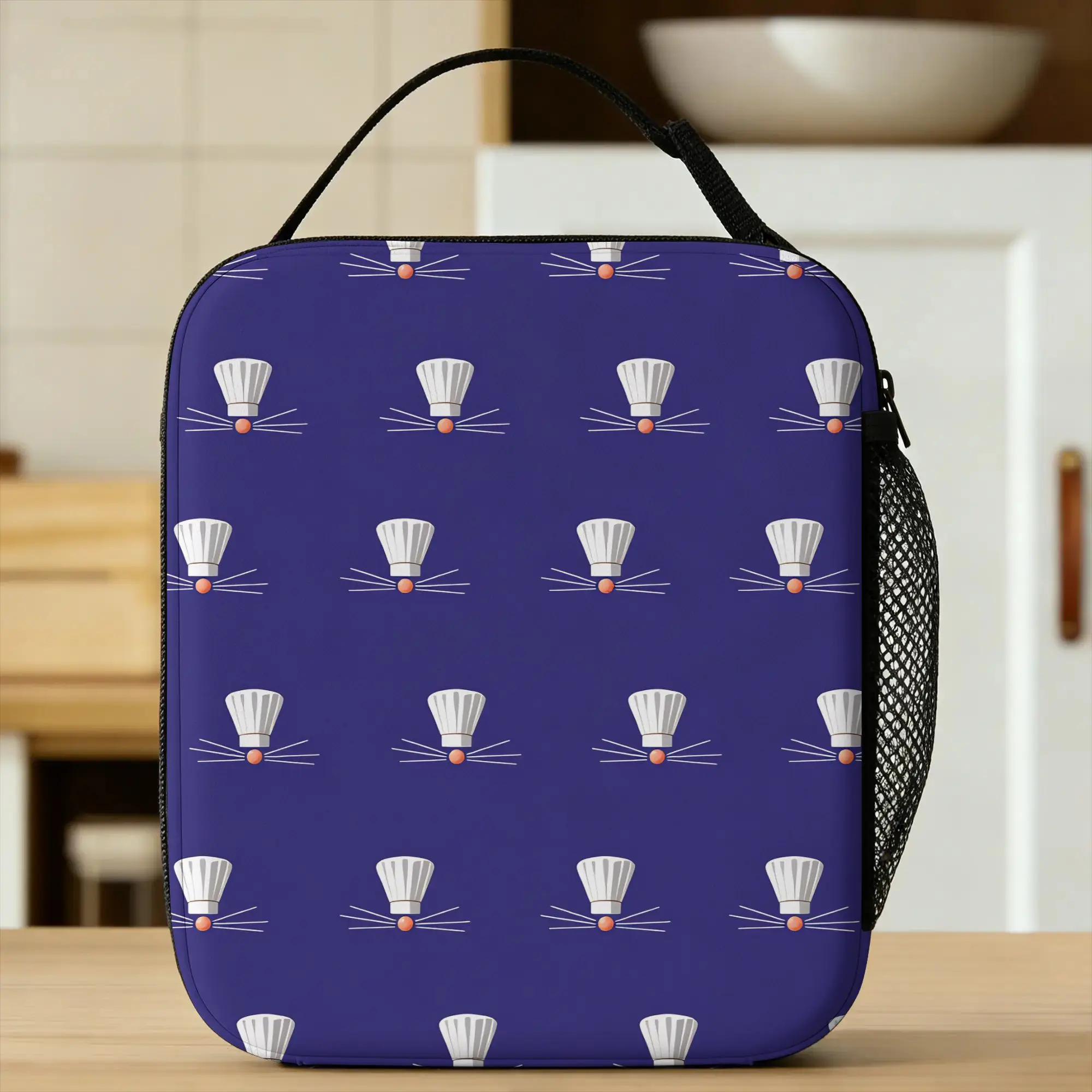 Ratatouille Lunch Bag  Leisure Lunch Box For Girls Outdoor Picnic Portable Zipper Cooler Bag Oxford Print Thermal Lunch Bags