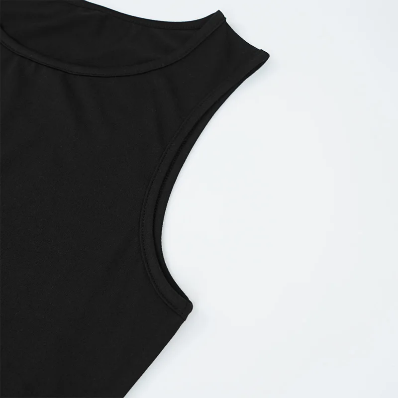 Camiseta estampada com letra em o pescoço feminino, mini vestido de manga curta, roupas sexy de rua, verão