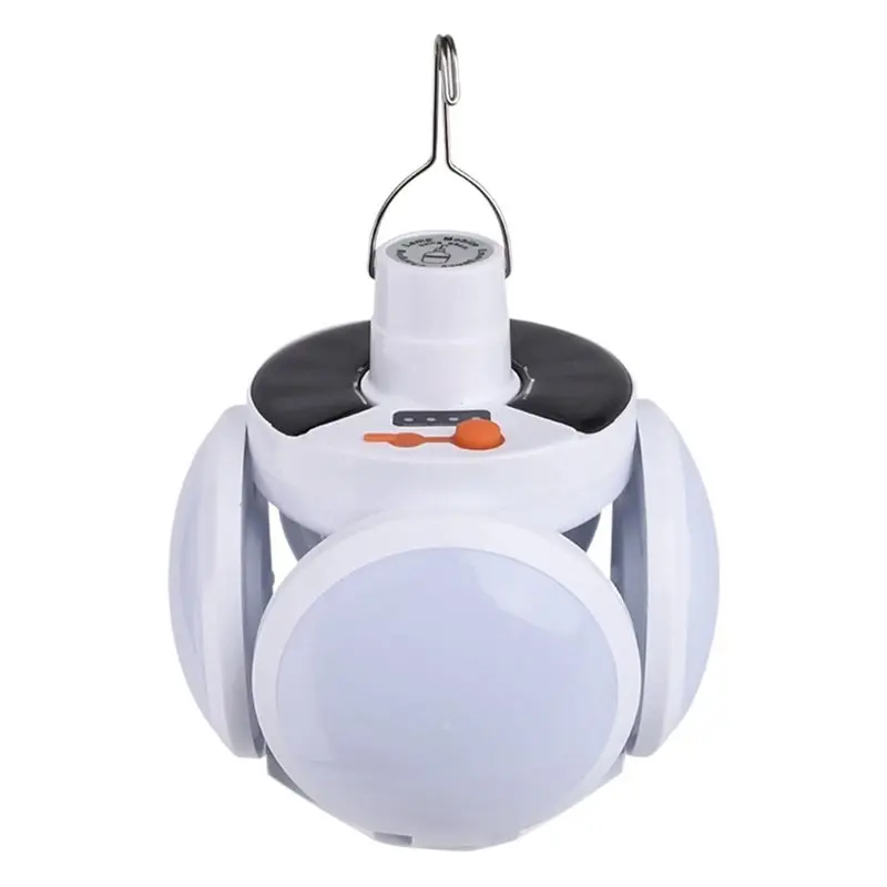 ABSS-2X Camping Lantern With Hook, Waterproof LED Emergency Light - Solar Charging, Solar Lights 5 Light Modes
