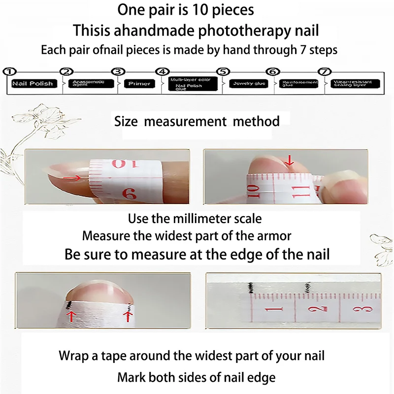 أظافر يدوية الصنع يمكن ارتداؤها ، رقعات مانيكير قابلة للإزالة ، شفق بالطيات ، أظافر لؤلؤ حورية البحر ، علاج بالضوء ، تبييض ، أحمر الخدود ، 10 مجموعة مريحة للسفر ، عطلة قابلة لإعادة الاستخدام ، نمط عيد الميلاد ، الغراء هلام وشريط فرك واحد ، وإيلاء الاهتمام: لا الغراء)