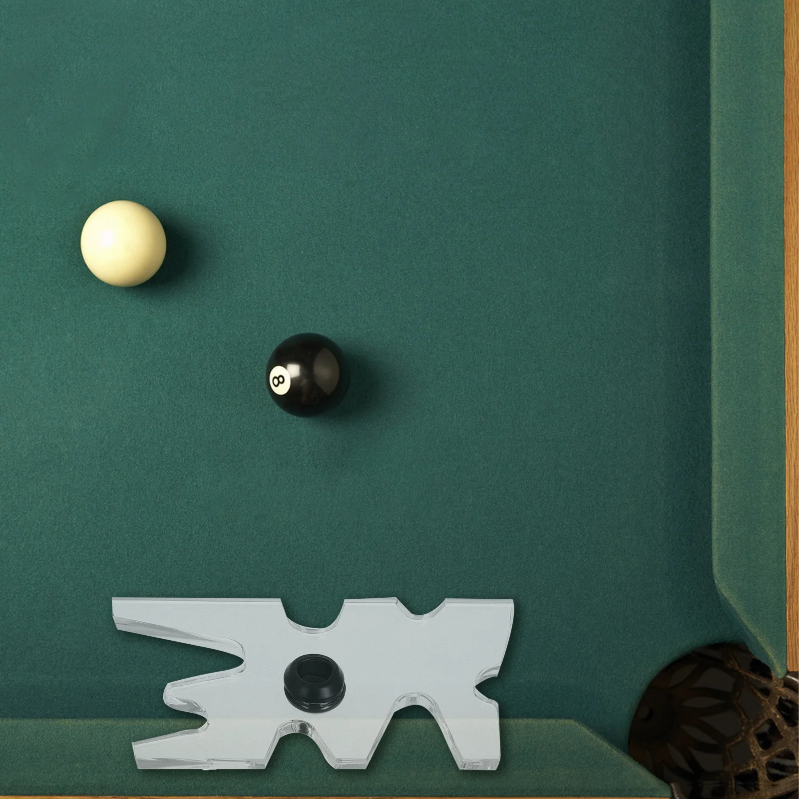 

Nine Ball Cue Rack Clear Acrylic Pool Billiard Cue Holder Stable Antitip Design For Snooker Table Storage Accessory