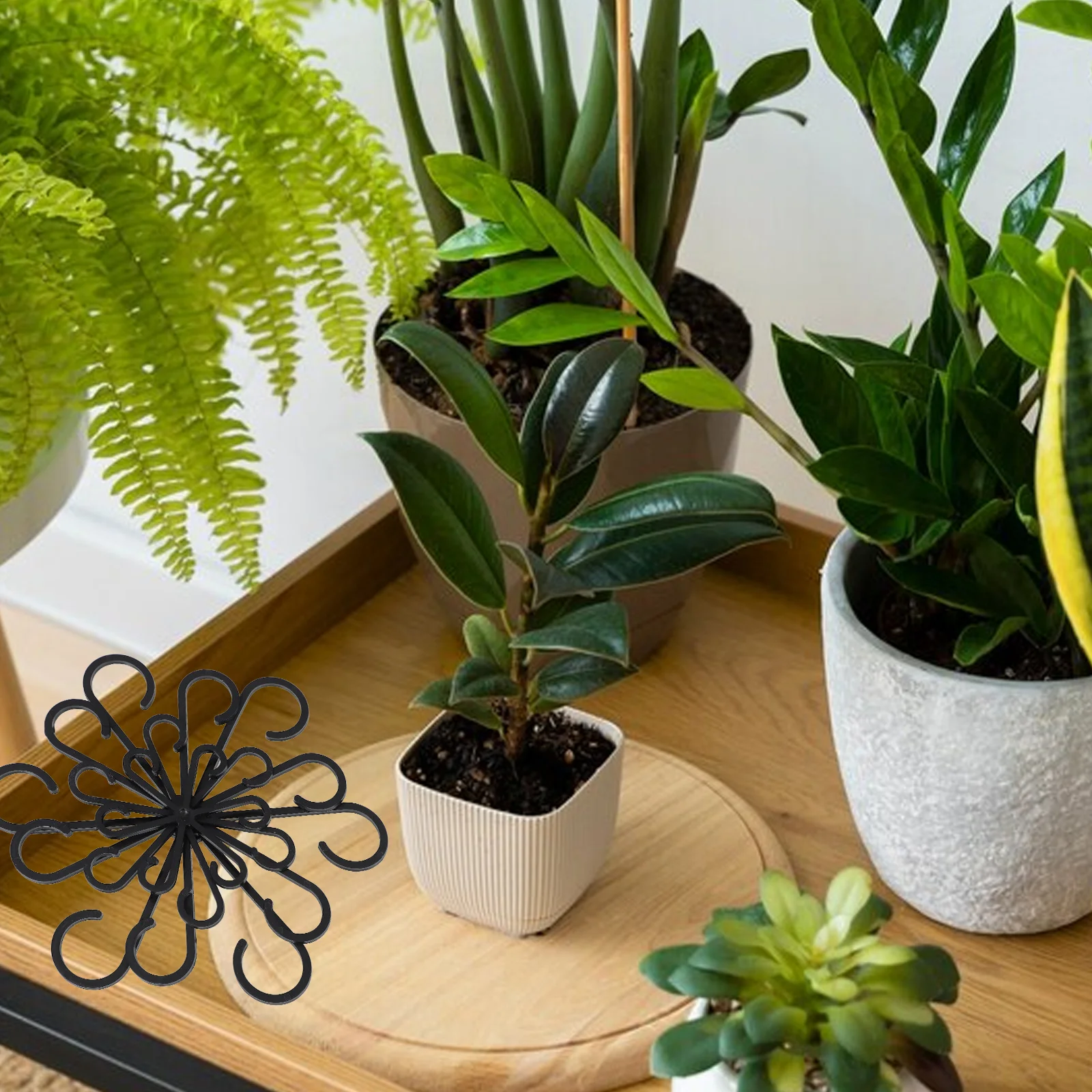 

4pcs Plant Support Frame Clips for Fixing Stems Climbing Plastic Dahlia Bulbs Tomatoes Flowers Vegetables