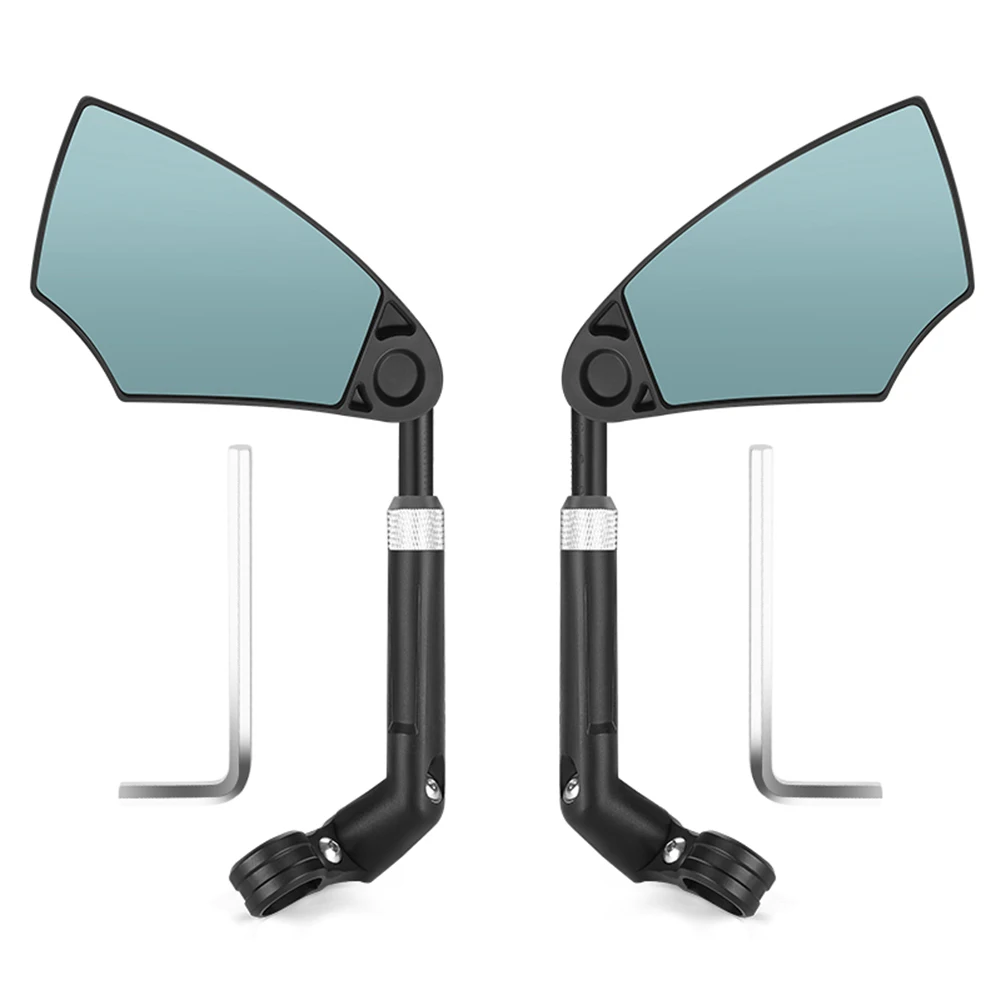 WEST BIKING Anti-Glare Bicycle Mirror Explosion-Proof Rearview Handlebar Mirror 360 Degree Rotation Bike Accessories