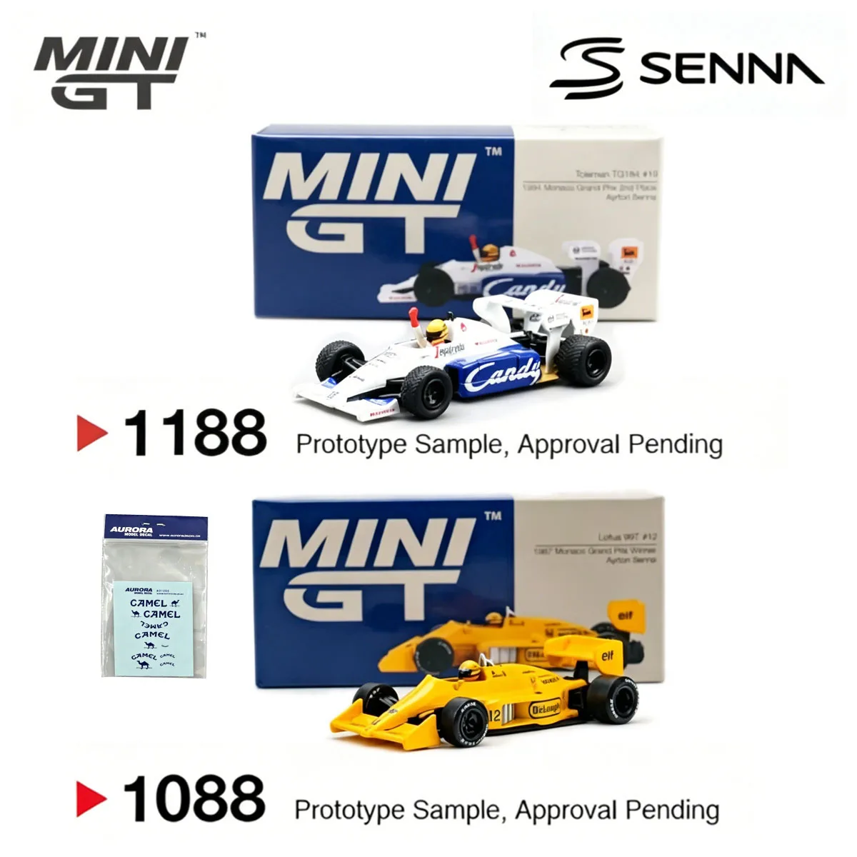 minigt-1-64-ayrton-senna-f1-toleman-tg184-19-minigt-1118-minigt-1093-lotus-99t-12-monaco-winner-minigt-1088-diecast-model-car