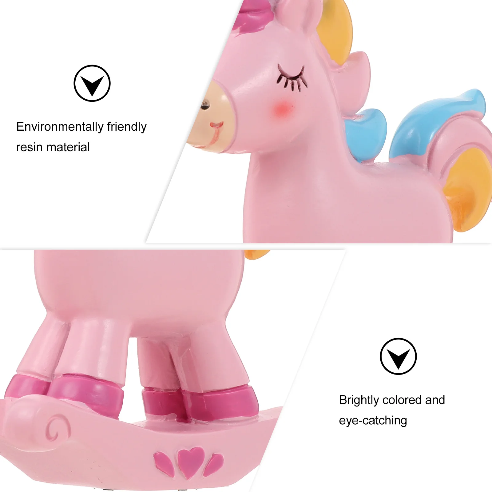 

Unicorn Cake Decoration Cartoon Birthday Dessert Toppers Girls Kids Party Supplies Non Toxic Resin naments