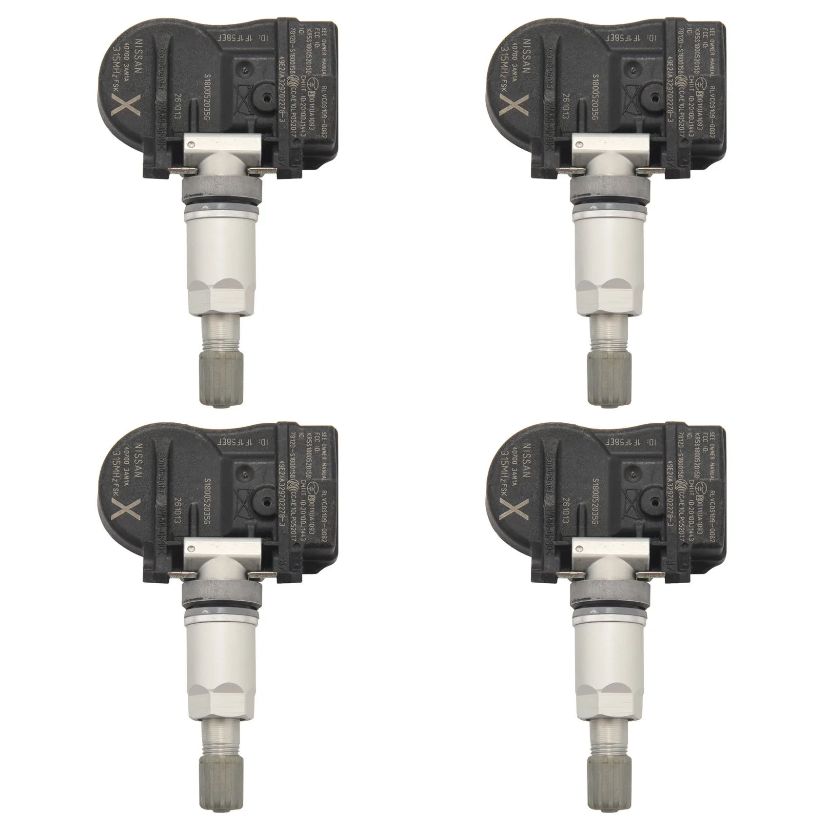 

4PCS Car Tire Pressure Monitor Sensor TPMS 40700-3AN1A for Nissan Juke Cube Versa Leaf