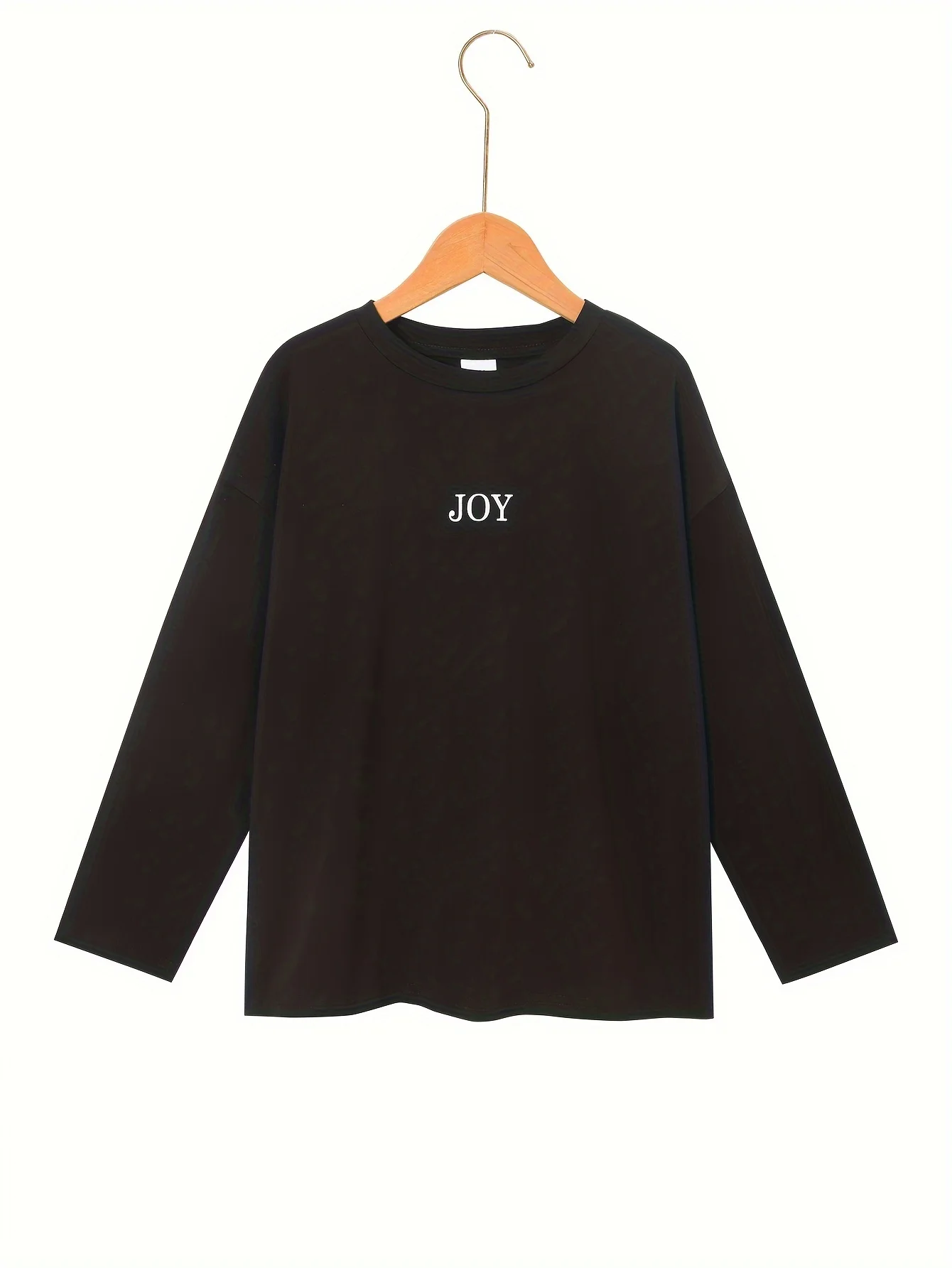 Girls Long Sleeve T-Shirt Spring Autumn Shoulder Drop Loose Casual Fashionable Middle Large Children's Clothing