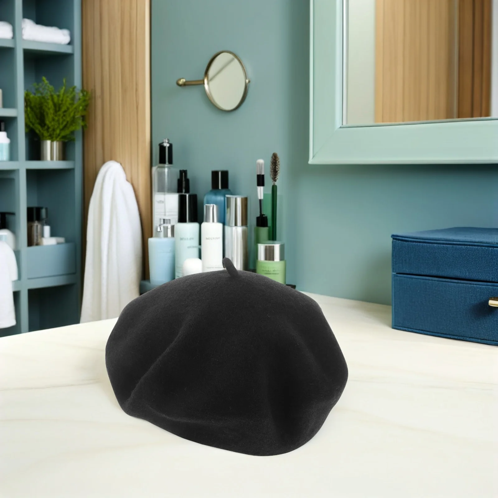 

French Beret Hat For s Black Wool Toddler Girl Winter Autumn Christmas Party Fancy Dress Soft Lightweight Breathable