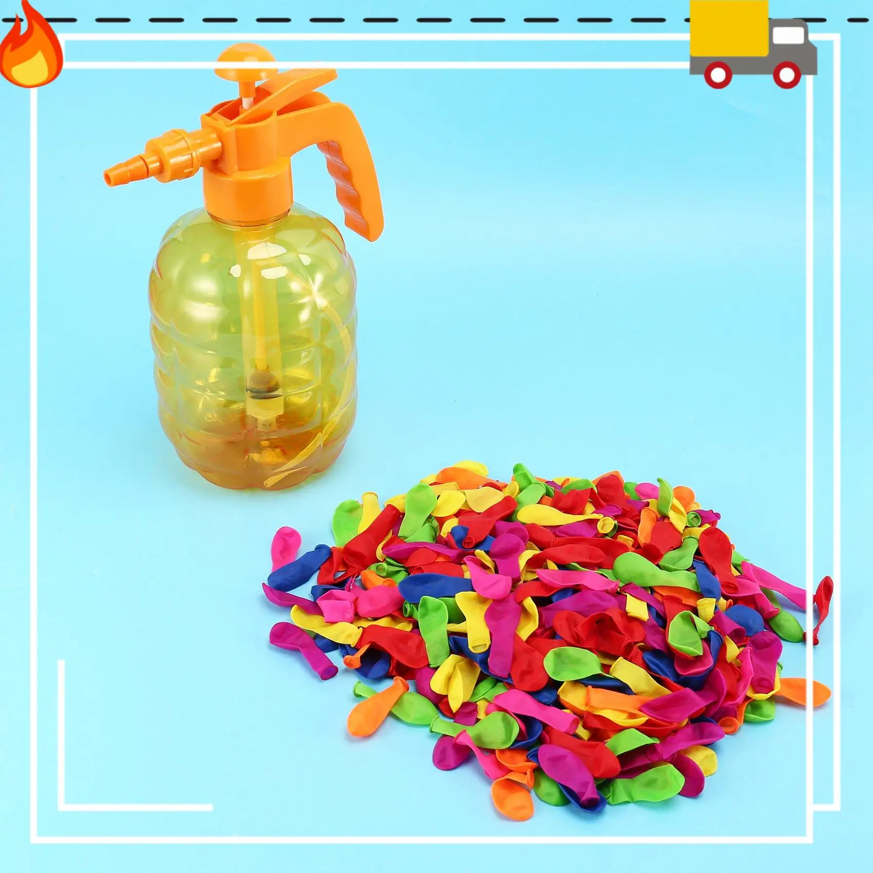 

Portable Multifunctional Inflatable Air Water Bomb Balloon Pump With 500 Pcs Balloons For Kids Summer Party Outdoor