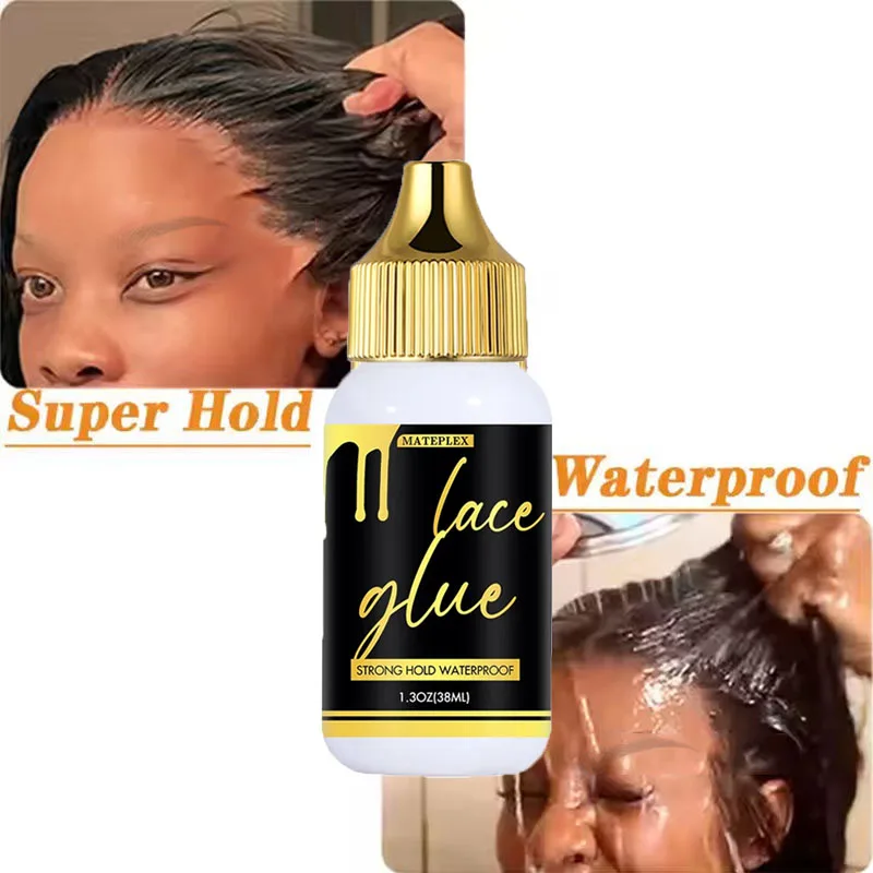 38ml Wig Glue Kit Set Travel Size Lace Glue Adhesive Waterproof Wig Adhesive Durable Adhesive for Hair Accessories For All Hair