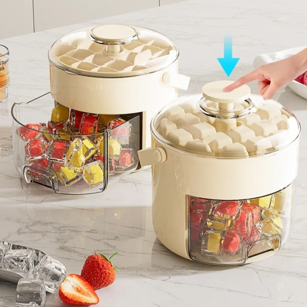 

Double-layer Ice Cube Mold Multifunctional Large Capacity Ice Making Box Portable Easy-release Ice Maker Tequila Cocktails