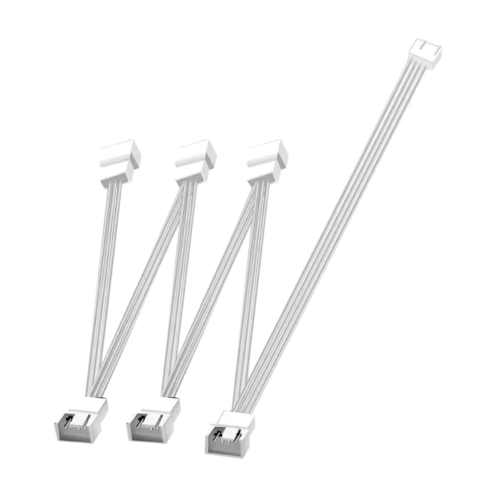 4 Pin PWM Fan Cable 1 To 5/6 Ways Splitter Black Sleeved Extension Cable Connector 3/4PWM Fan Extension Cables for Computer CPU