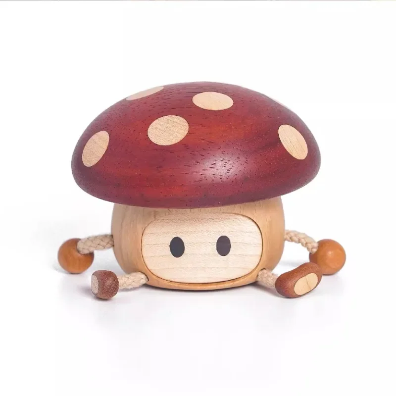 

Small Flower Mushroom Mushroom Cute Solid Wood Creative Decoration Daily Gift-Giving Cute