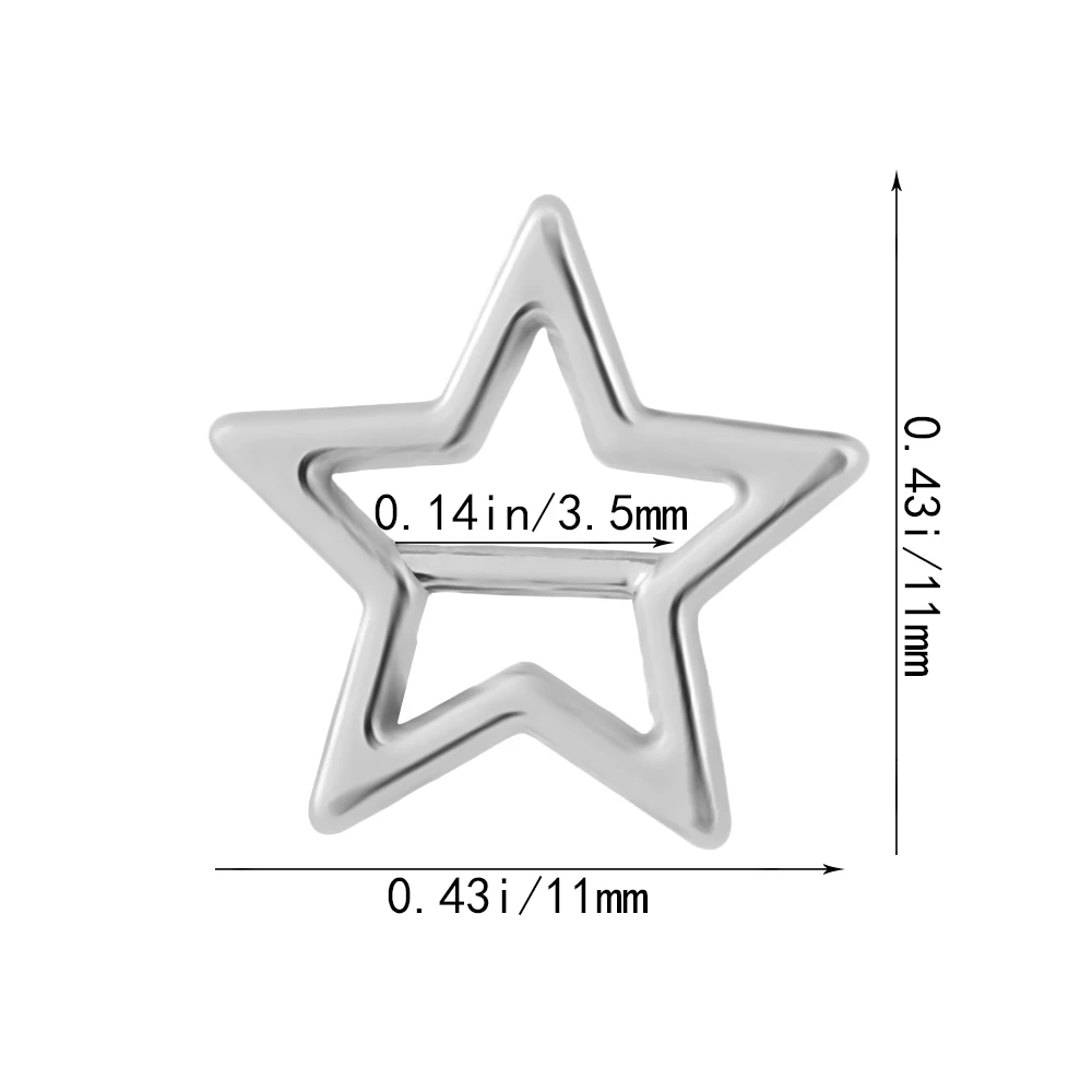 20 ชิ้นคุณภาพสูง 4 สีของเล่นตุ๊กตา Tri-glide Star Buckle Belt Buttons Doll Bags Accessories Diy Dolls Buckles