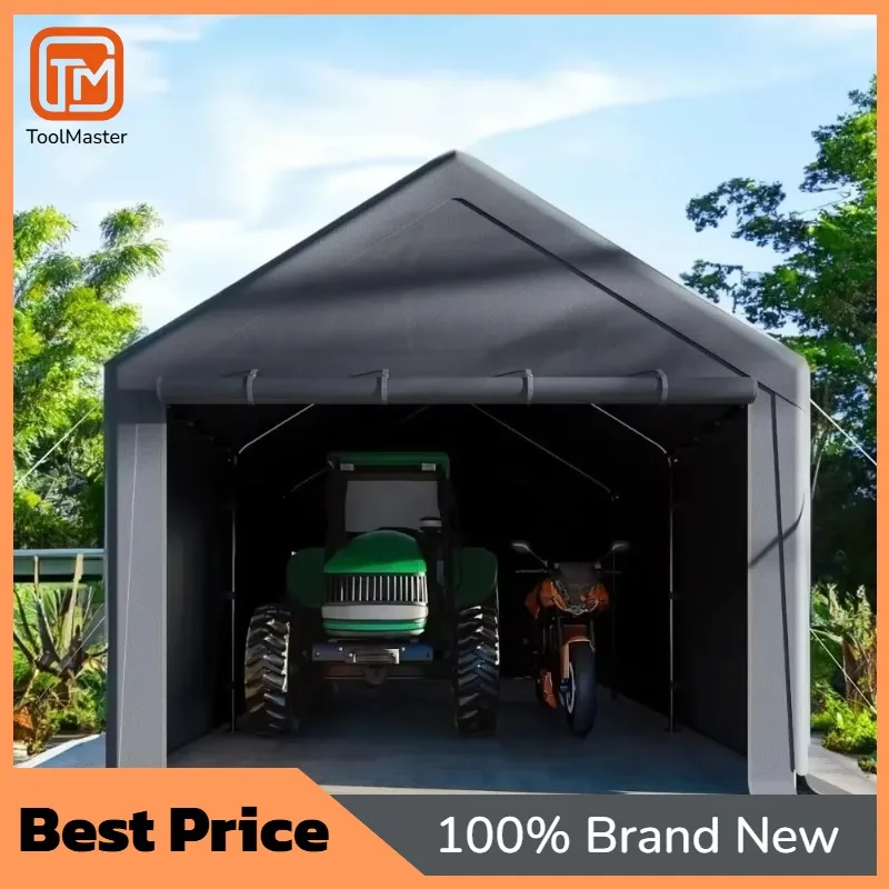 【Hot Sale】A 10x20ft Heavy Duty Carport With Removable Sidews,All Weather Carport Garage Party Tent Large Outdoor Canopy Storage