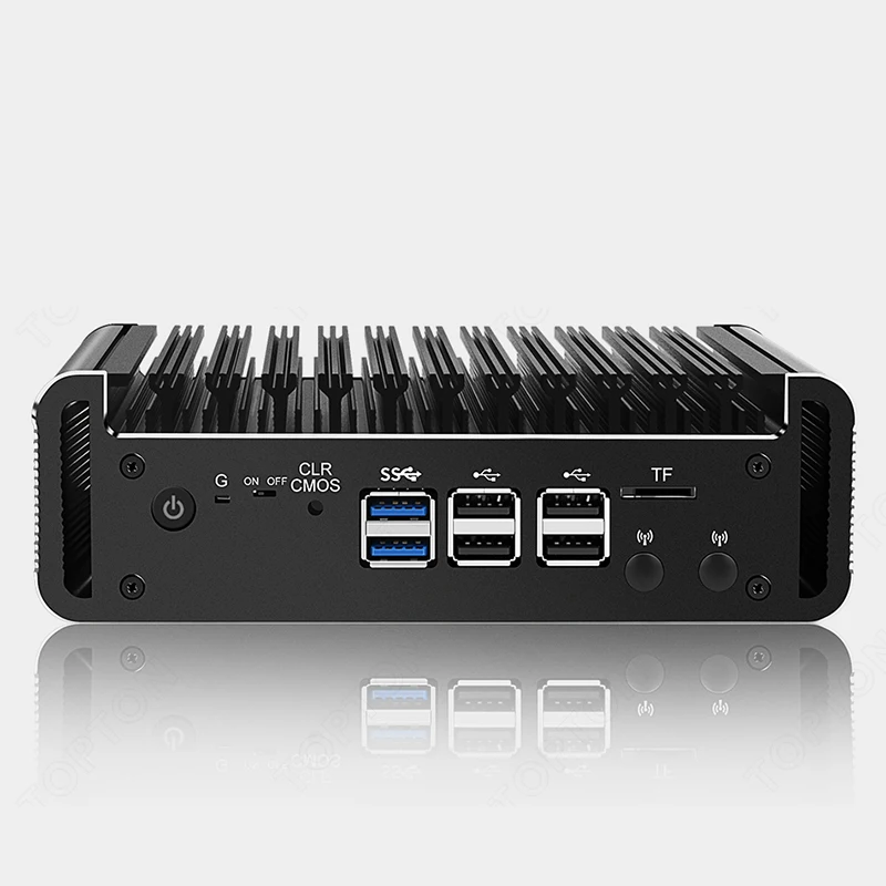 Topton Solid Firewall Intel i3 N355 N305 8 Core 4xi226-V 2.5G Mini PC N200 N150 DDR5 2xNVMe Fanless Soft Router Proxmox Server #4
