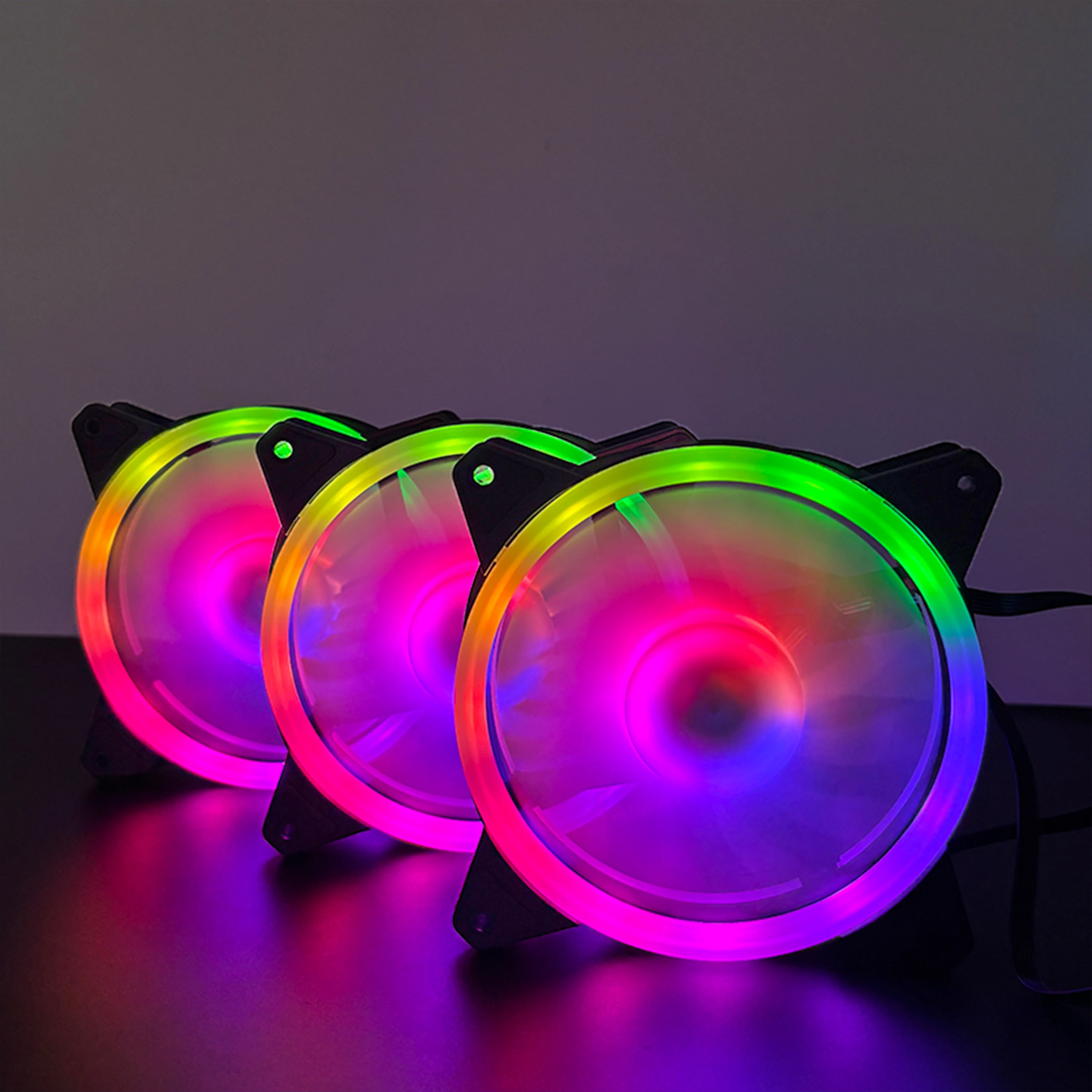 6-Pin High-Heat Dissipation RGB Computer Case Fan With 11 Blades, Forward-Facing Blades, Suitable For Computer Case Cooling