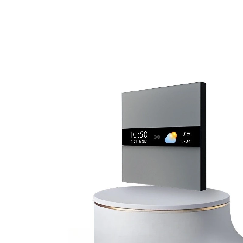 

Glass smart switch panel color screen knob, wet temperature controller