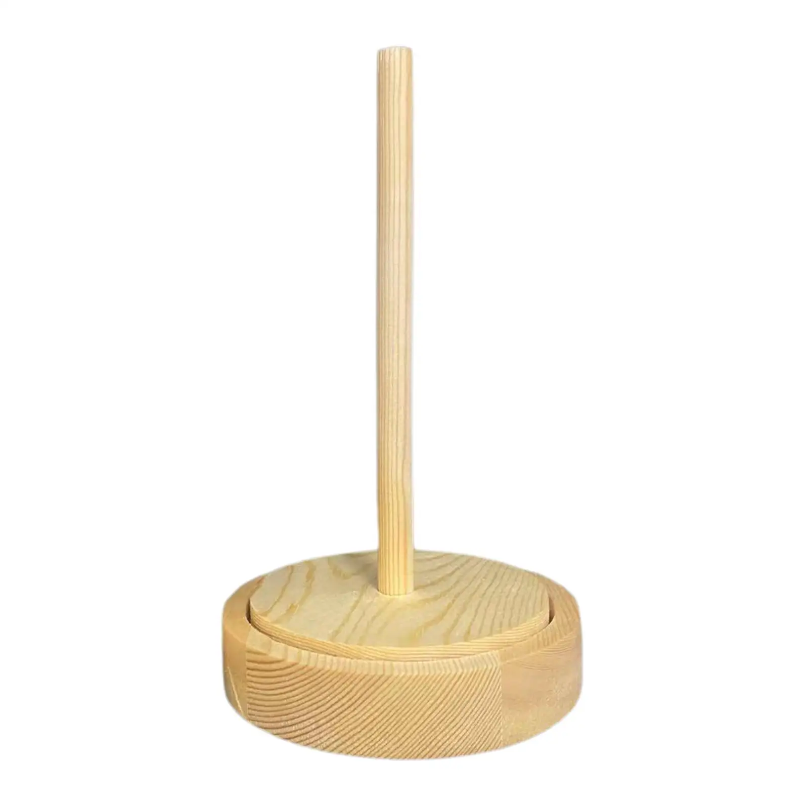 Wooden Yarn Dispenser Holder for Crochet Knitting Accessories Pine Spool Stand Wool Thread Organizer Twirling Spindle Embroidery