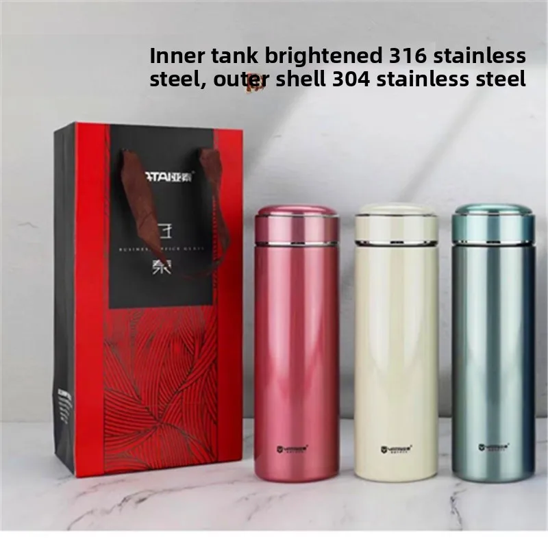 

Вакуумная термобутылка Yatai Crystal из нержавеющей стали, 40-500 мл, с крышкой, 36 шт., для мужчин и женщин