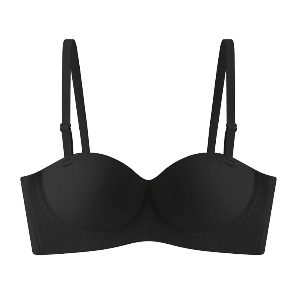 Comfortable Slim Wireless Deep V Bra Traceless V Neck Underwear for Women Lingerie Solid Color Girls Seamless Bra Female