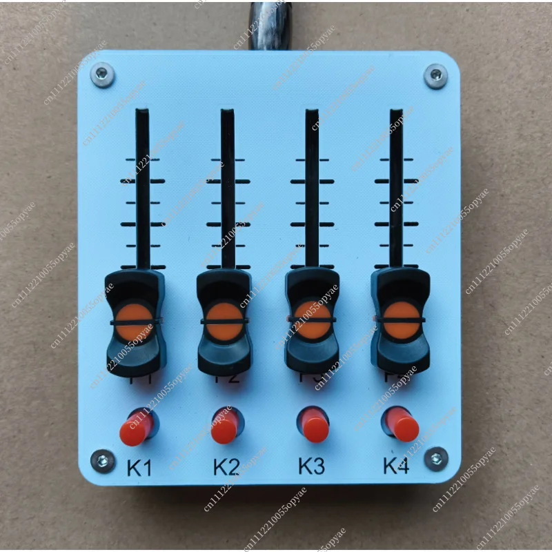 USB MIDI Controller 4 Push Buttons 4 Faders 45mm Sliding Potentiometers for Computer Music Production DAW Software Control