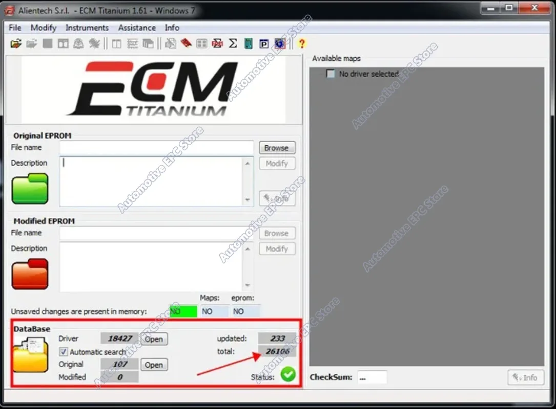 Vivid Workshop DATA 2018.01v+ECM Titanium 1.61 with 26000+ Drivers ECU Tool Compatible with Windows 7/8/10 - Driver ECM 18259