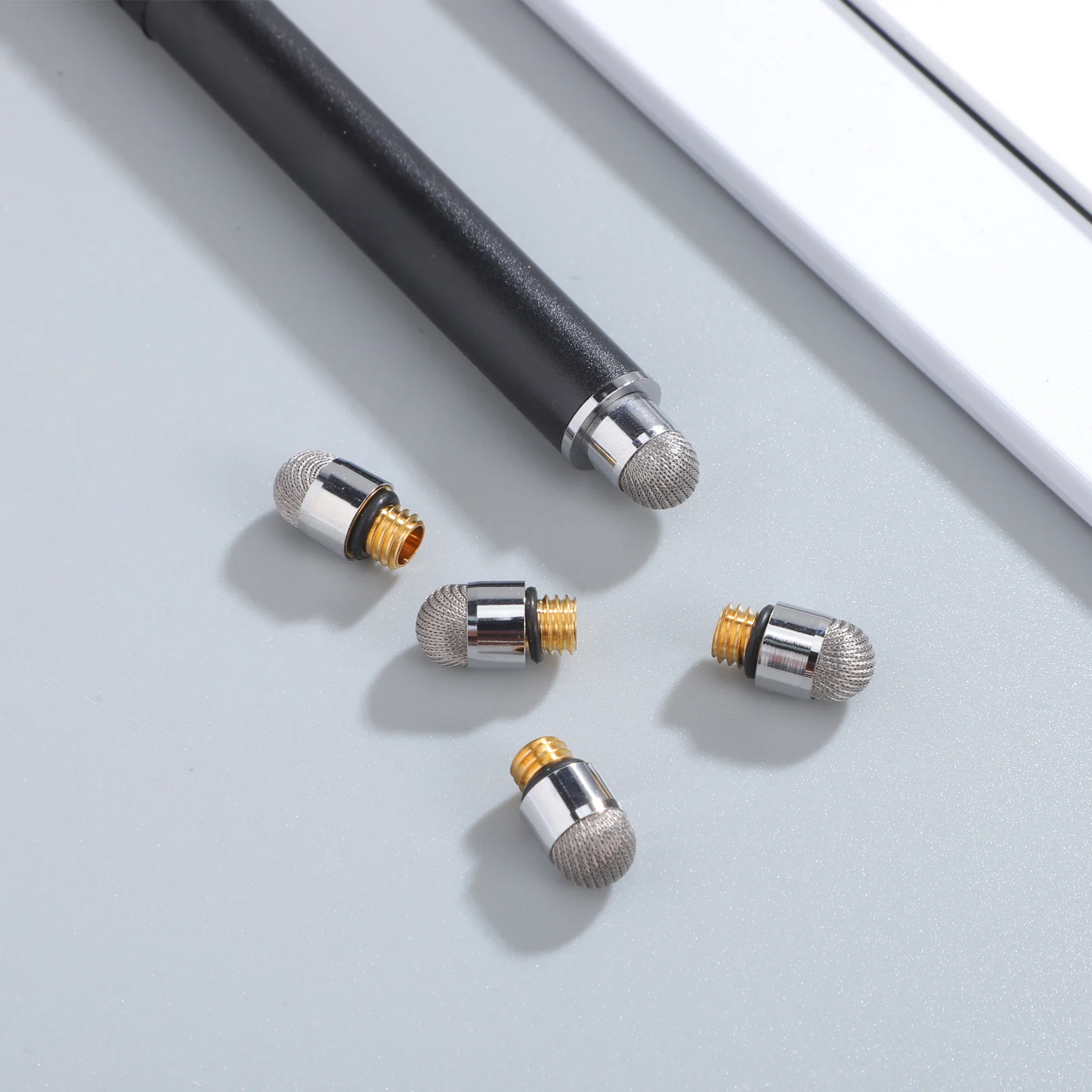 

5Pcs Universal Stylus Pen Replacement Tips Conductive Fiber Mesh Tips for Touch Screen Devices High Sensitivity Precision