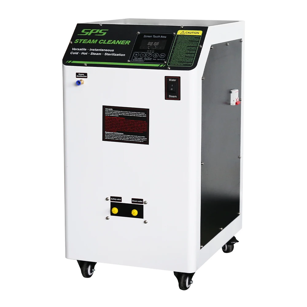 

220V Electric High Temperature Steam Cleaning Machine Heavy Oil Washing Removal Hot Water Dry Wet Steam Car Wash Equipment