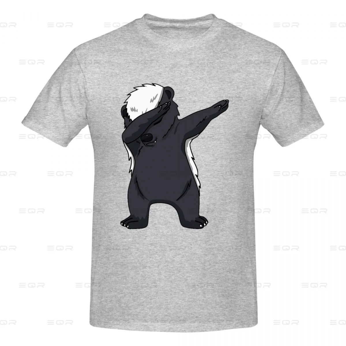 Honey Badger Men's round neck T-shirt,Modern,Oversized print Tee Shirt,Short Sleeve T shirt all the year round Gift