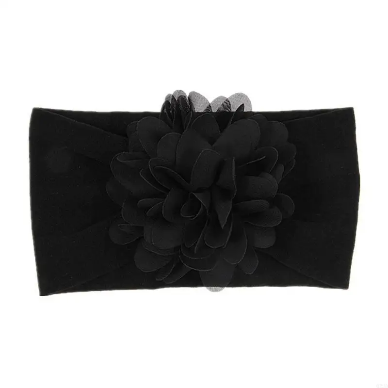 

Q22D Baby Big Flower Headband Elastic Hair Band Children Girls Soft Hairband Headdress for Newborn Infant Hair Accessories
