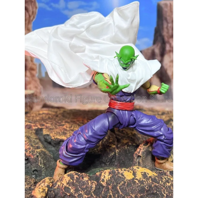 Dragon Ball Shf Series Anime Piccolo Namekian Exclusive Gohan Handmade Clothing White Cloak Suitable for 1/12 Action Figure view 4