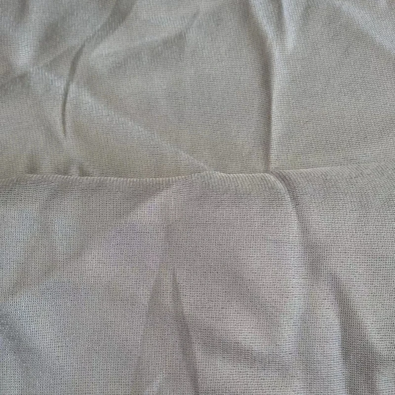 Genuine Electromagnetic radiation protective 100% silver monofilament knitted fabric EMF shielding silver fiber cloth