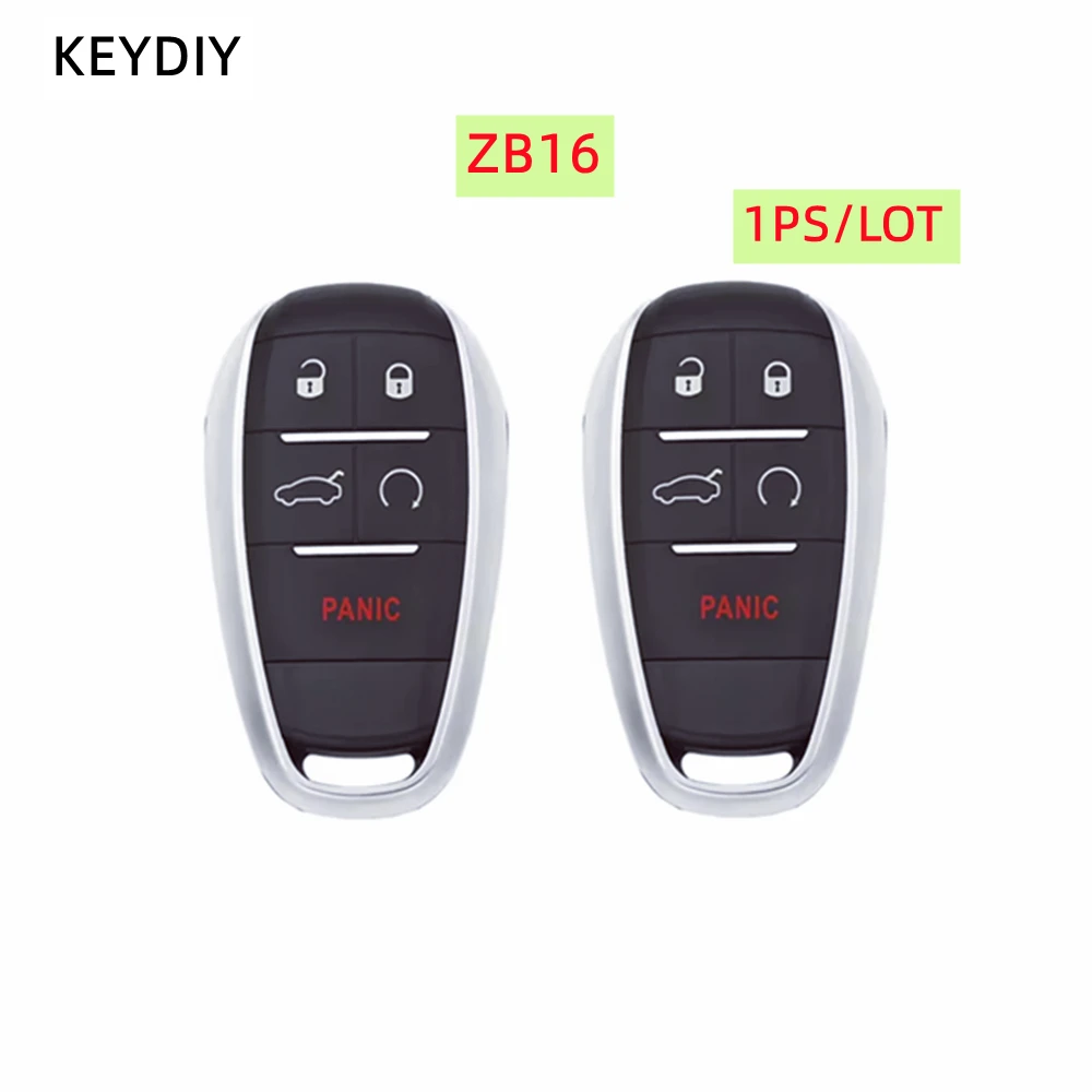 KEYDIY ZB Smart Key ZB16 5 Button Remote Control for KD-X2 Car Key Remote Replacement Fit More than 2000 Models Smart key 1pcs