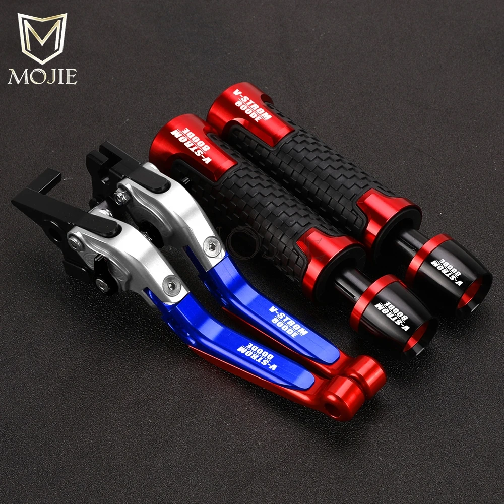 Motorcycle Adjustable Handles Brake Clutch Levers Handlebar Grips Ends For SUZUKI V-Strom 800 800DE ADVENTURE 2023 2024 2025