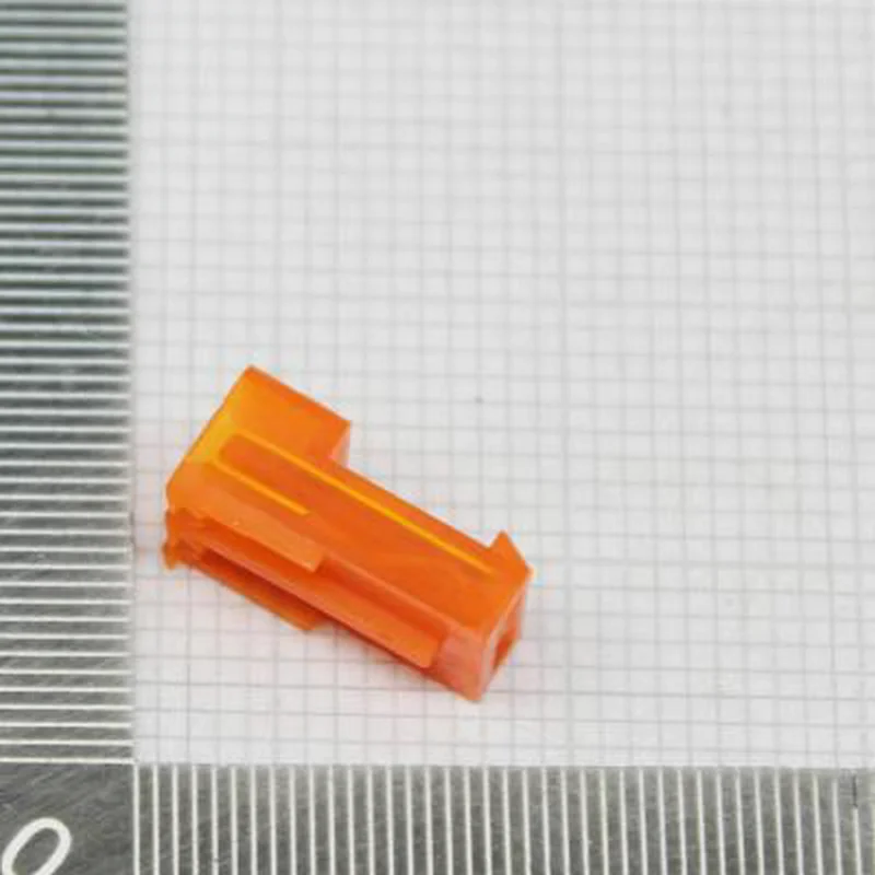 20PCS Original Genuine Tyco connector 3-640426-2 2P Orange Male Pierced Rubber Case