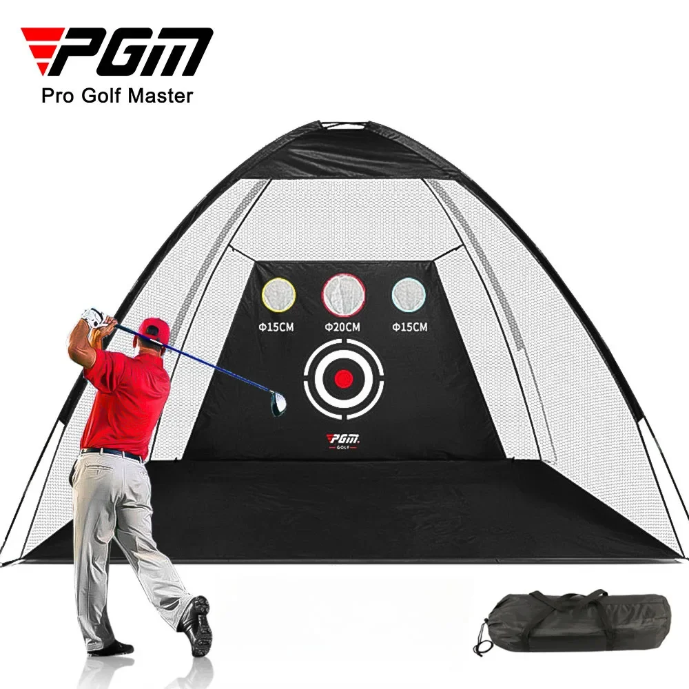 

PGM Golf Practice Net with Cutting Rod Hitting Cage Indoor Golf Equipment LXW013