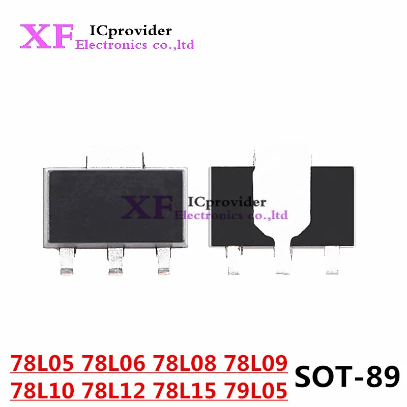 20PCS 78L05 SOT89 SOT SMD SOT-89 Triode 78L06 78L08 78L09 78L10 78L12 78L15 79L05