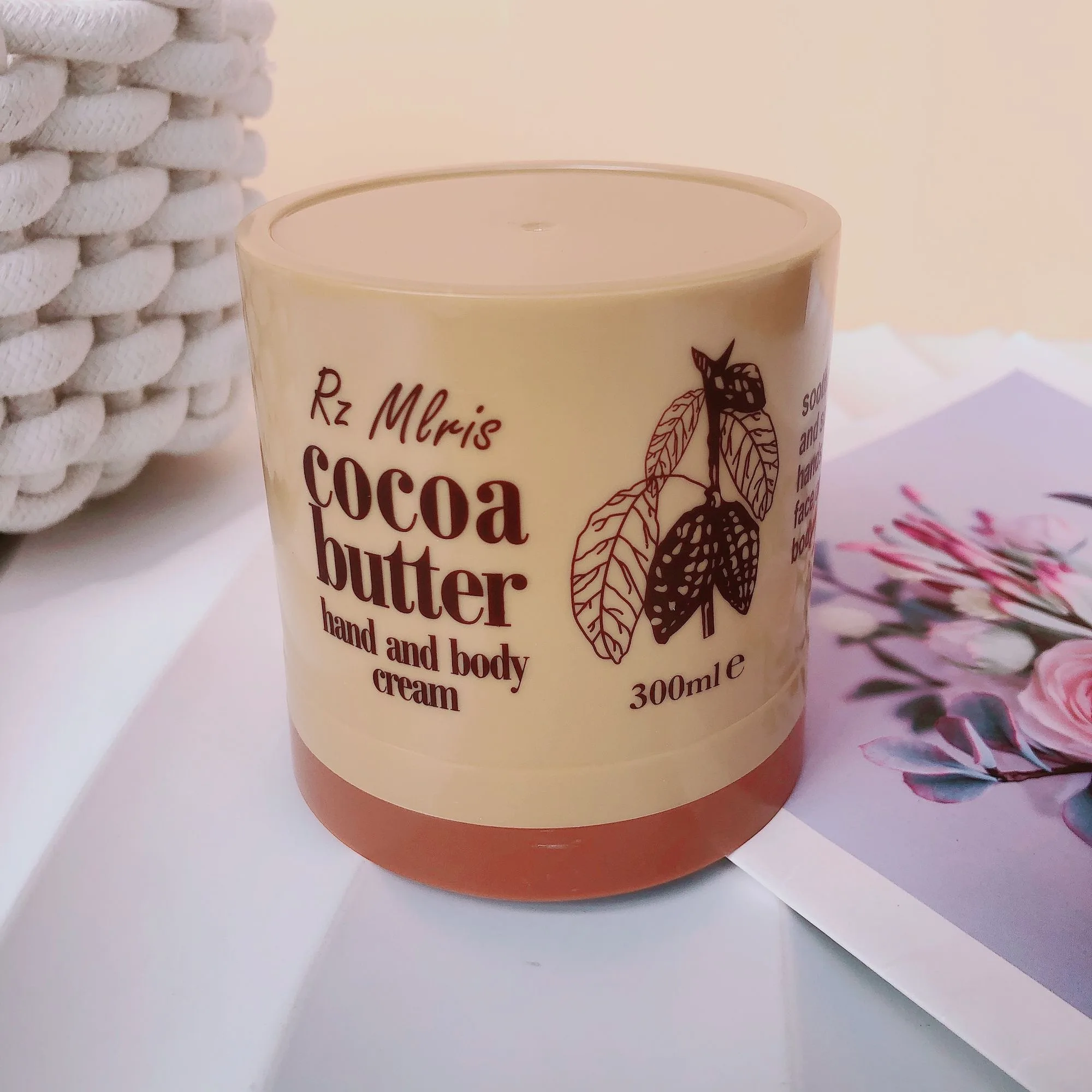 Natural Cocoa Butter Multi Use Cream 300ml Moisturizing Nourish Repair Dry Skin Face Hand Body Lotion Soft Smooth Skin Care