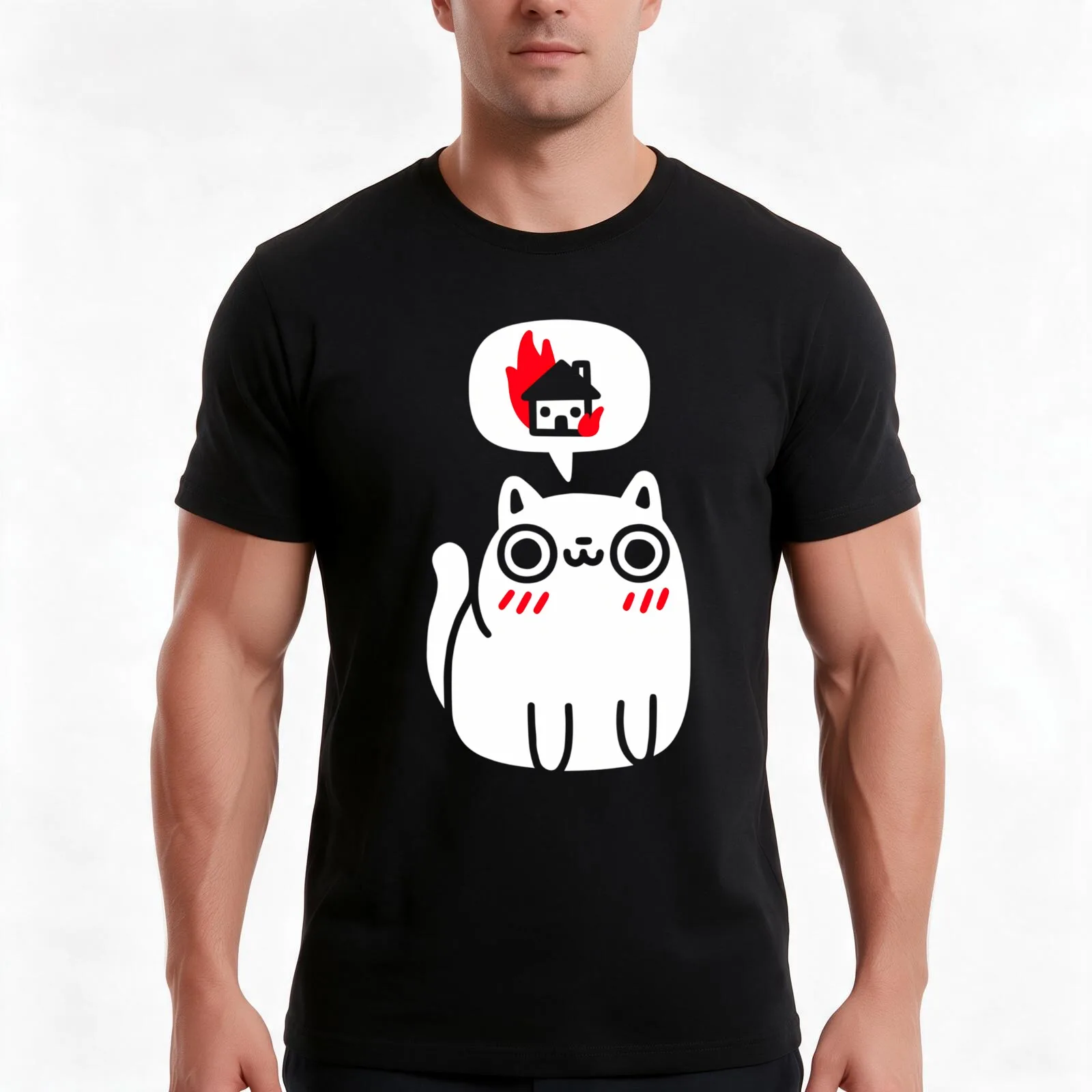 Dreaming Of Destruction T-Shirt, Summer Casual Cotton Tee, Oversized Streetwear Tops, Vintage Graphic Print, Unisex Men Women