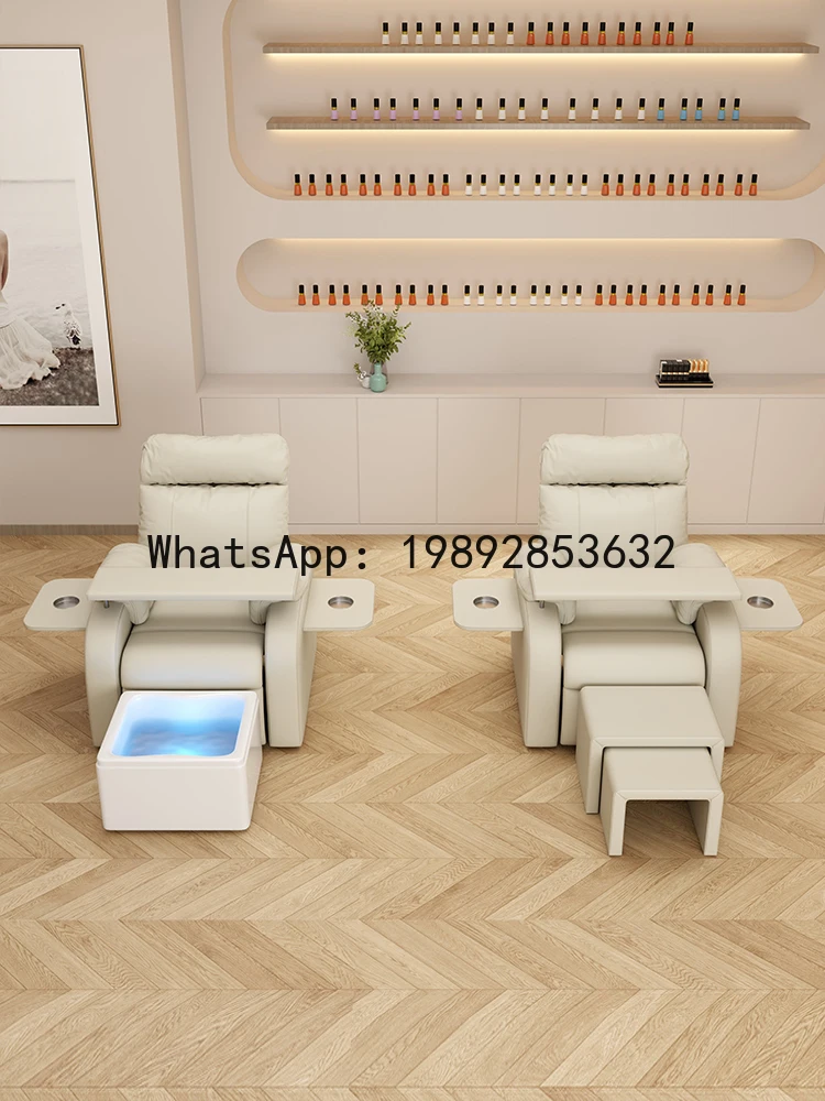 LYY Nail and Eyelash Salon Recliner with Nail Board, Nail Salon Foot Recliner, Reclining Electric Multifunctional Sofa